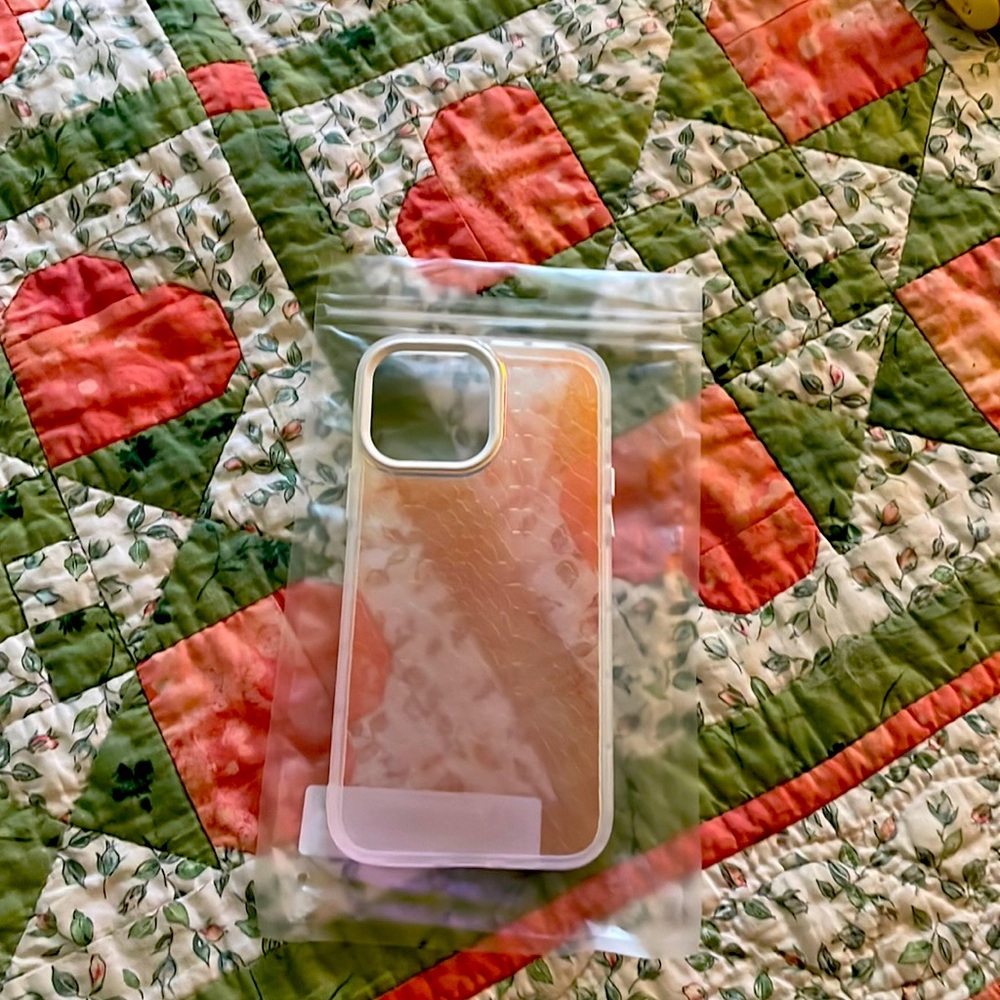 iPhone 13 pro max light leopard clear phone case